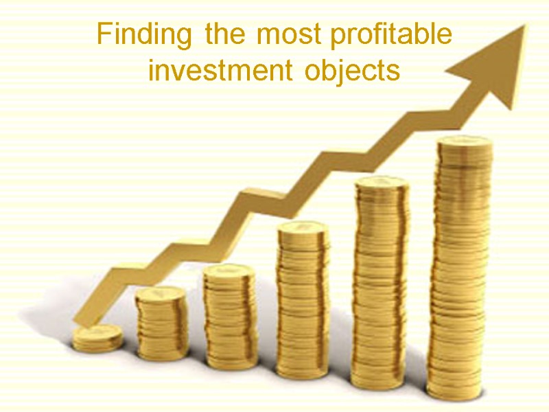 Finding the most profitable investment objects